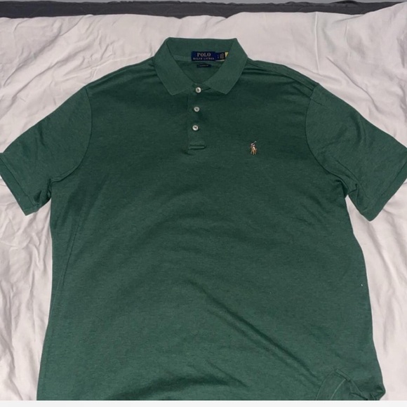 POLO RALPH LAUREN GREEN POLO - Picture 1 of 3